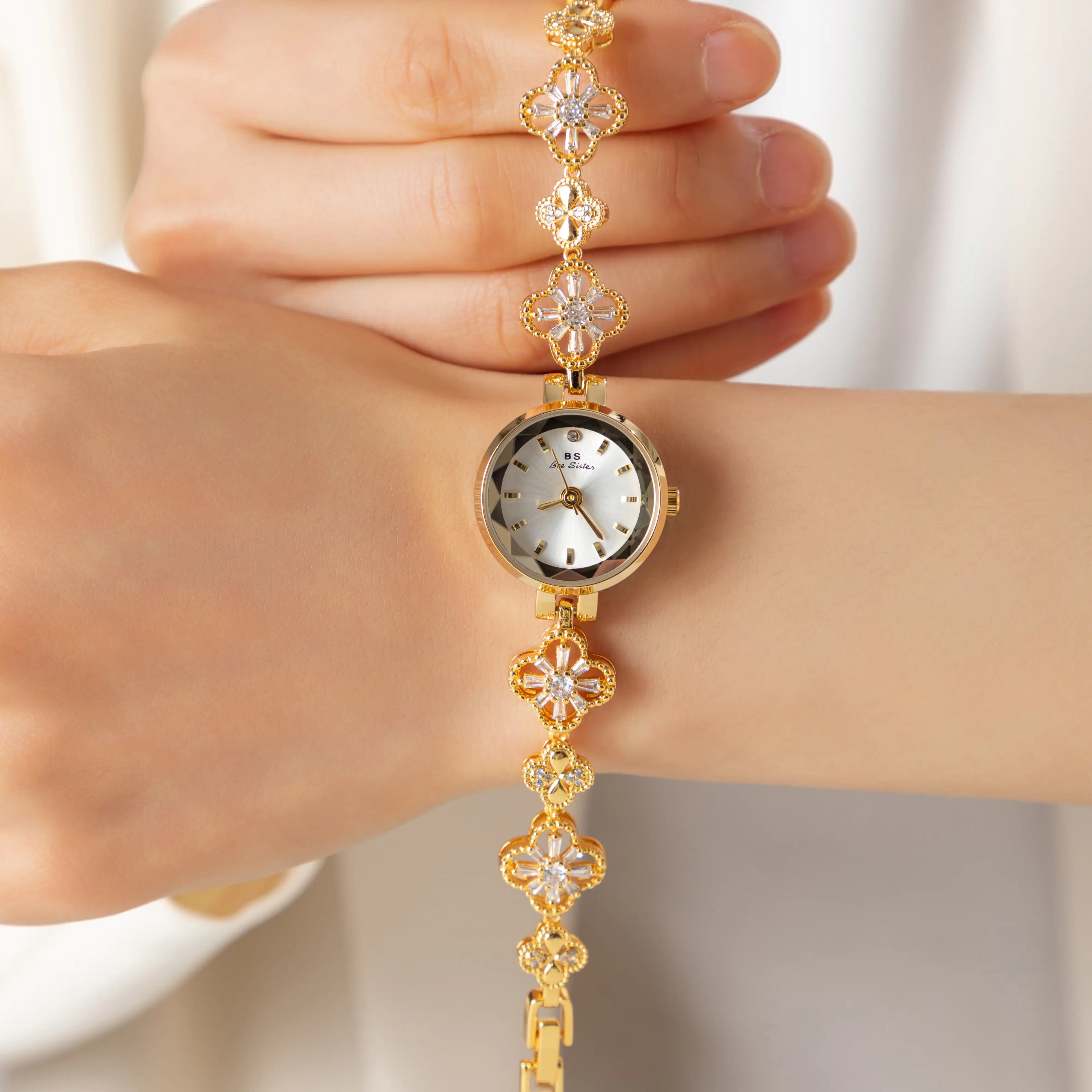 Mia® - Crystal-Embellished Gold Watch – view 2