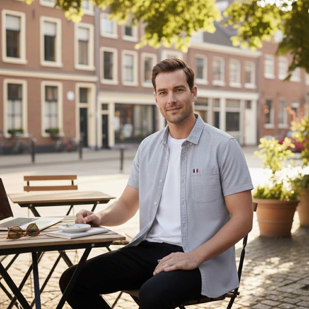 The Salerno Men’s Slim Fit Button-Up Shirt – view 10