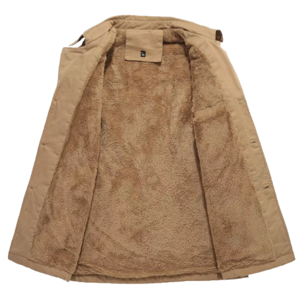 Étienne™ | Sophisticated Men's Trench Coat Featuring Quilted Accents – view 7