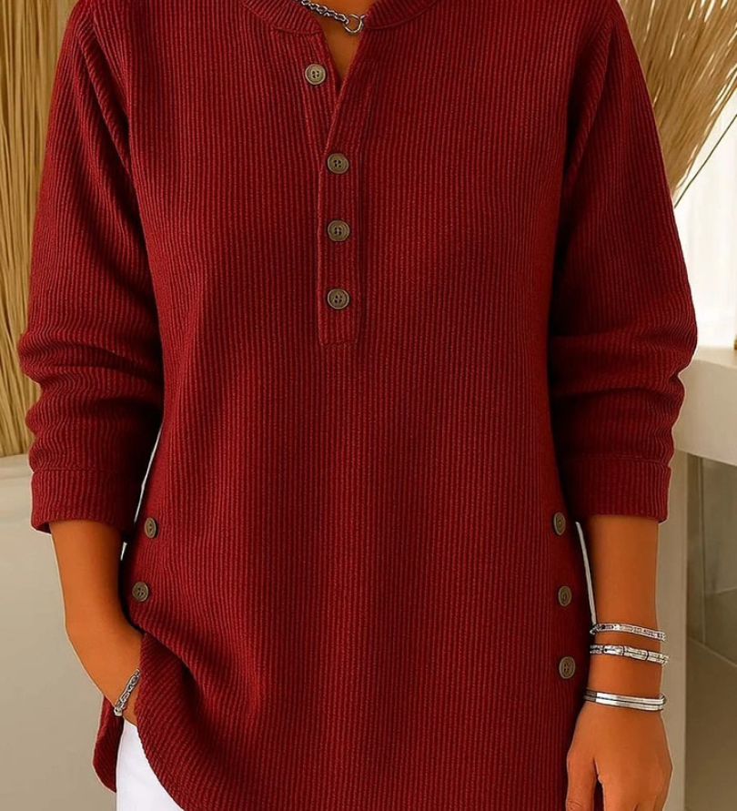 Neva button henley tunic, third colourway | Ellie Dublin