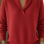 Antonine V-neck jumper, third colourway | Ellie Dublin