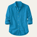 The Silverwood Hill Men's Lightweight Summer Casual Button-Up Shirt – view 3