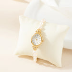 Ana® - Elegant Gold Watch Featuring a Pearl Bracelet – view 5