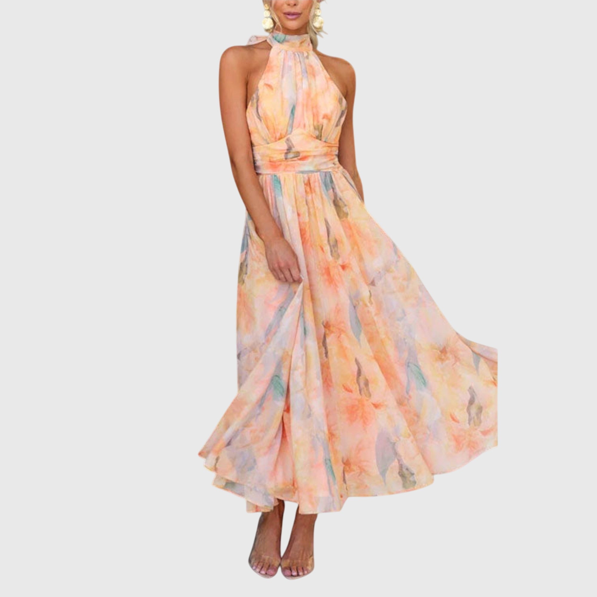 Nicole | Maxi Dress with Open Back – view 3