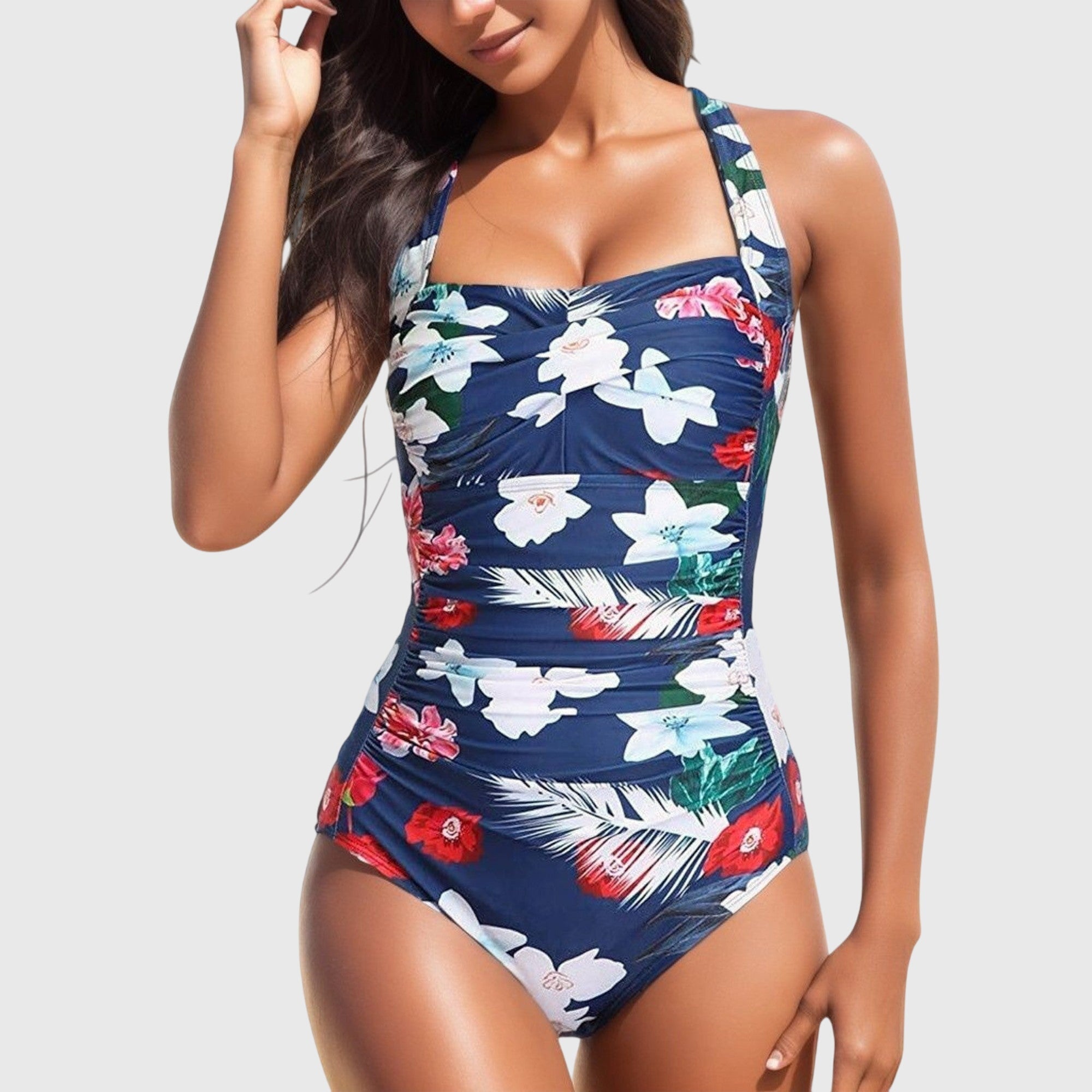 Raphaëlle | Floral Print One-Piece Swimsuit – view 4