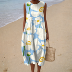 Loïc - Comfortable Sleeveless Summer Dress – view 2