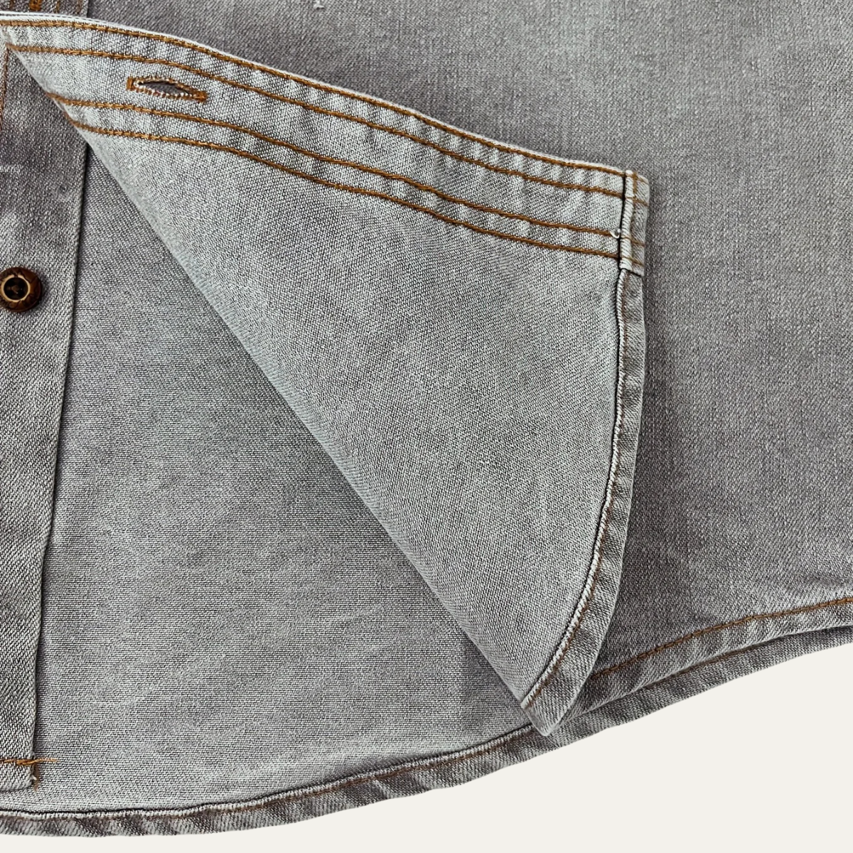 The Millridge Men’s Casual Denim Shirt with Double Pockets – view 5