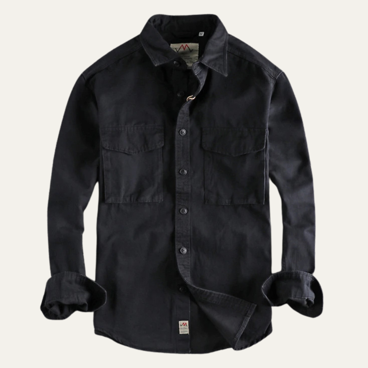 The Oak River Men's Safari Style Button-Up Workwear Shirt – view 2