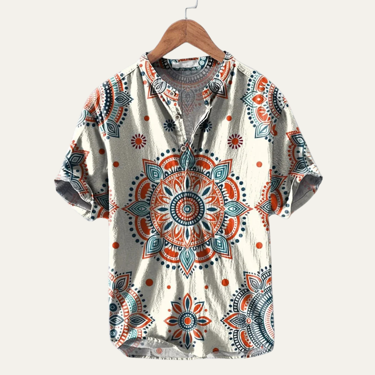 The Stonecrest Hill Men’s Hawaiian Tropical Button-Up Beach Shirt – view 4