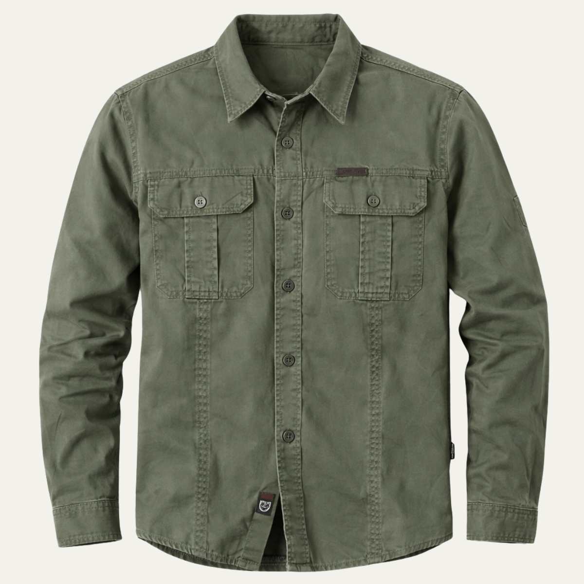 The Ashton Ridge Men’s Solid Colour Multi Pocket Cargo Shirt