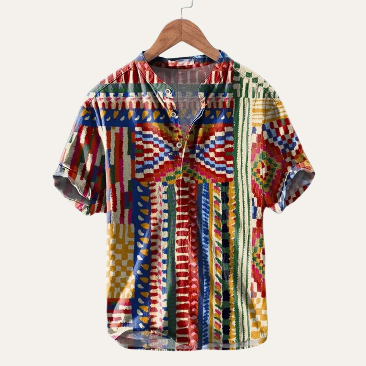 The Crestmoor Men’s Hawaiian Tropical Button-Up Soft Shirt – view 3