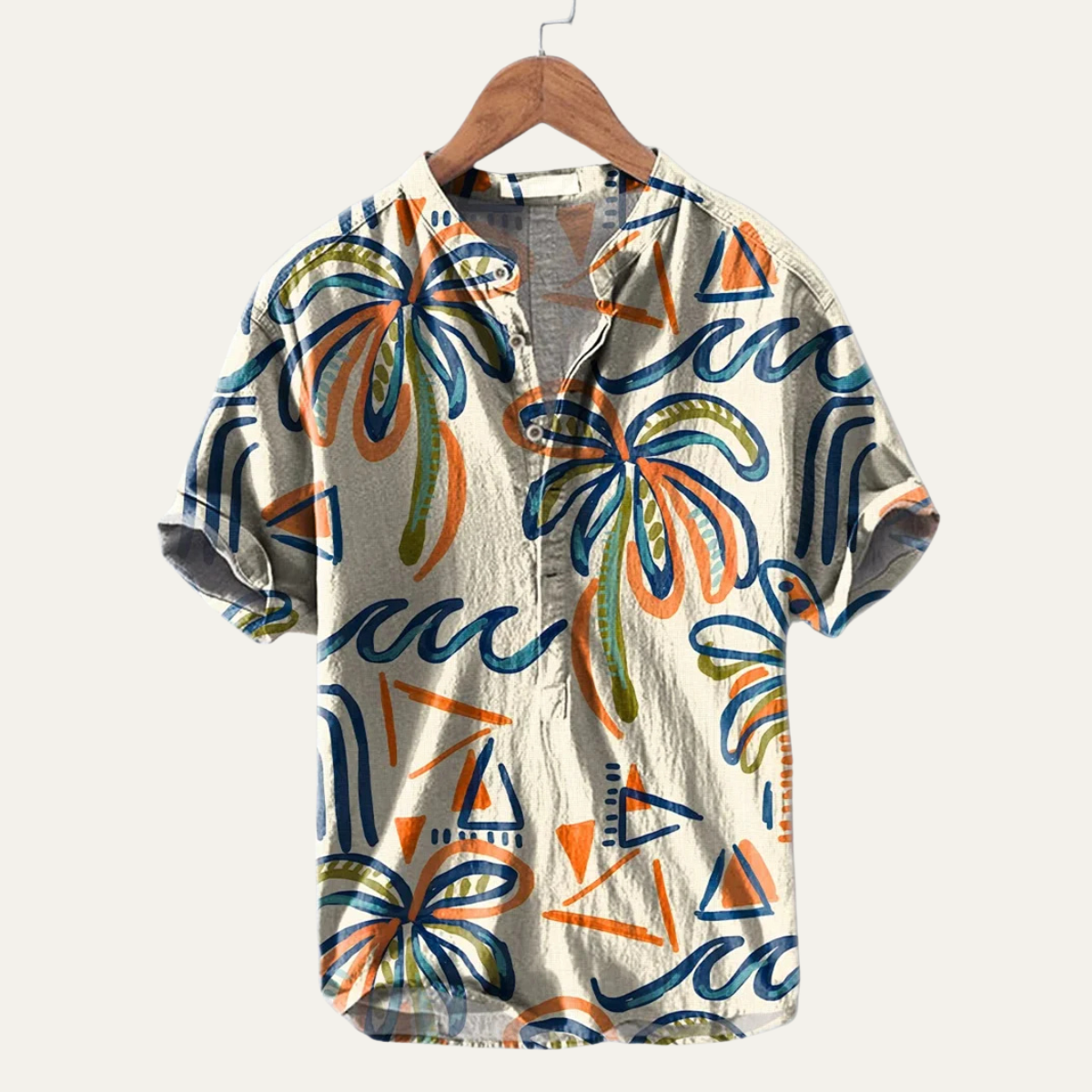 The Crestmoor Men’s Hawaiian Tropical Button-Up Soft Shirt – view 2