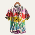 The Willowcrest Men’s Hawaiian Tropical Button-Up Summer Shirt – view 4