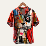 The Willowcrest Men’s Hawaiian Tropical Button-Up Summer Shirt – view 3