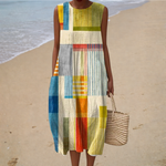 Léa - Comfortable Sleeveless Summer Dress – view 2