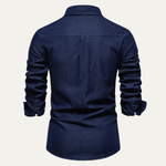 The Crestfall Ridge Men’s Slim Fit Denim Shirt with Double Pockets – view 6