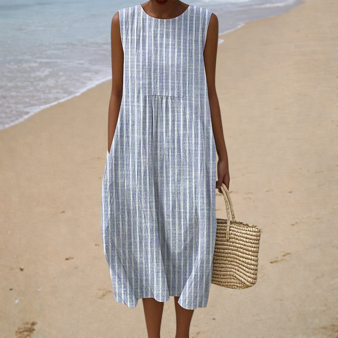 Rose - Comfortable Sleeveless Summer Dress – view 2