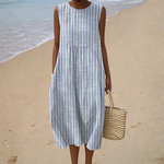 Rose - Comfortable Sleeveless Summer Dress – view 2