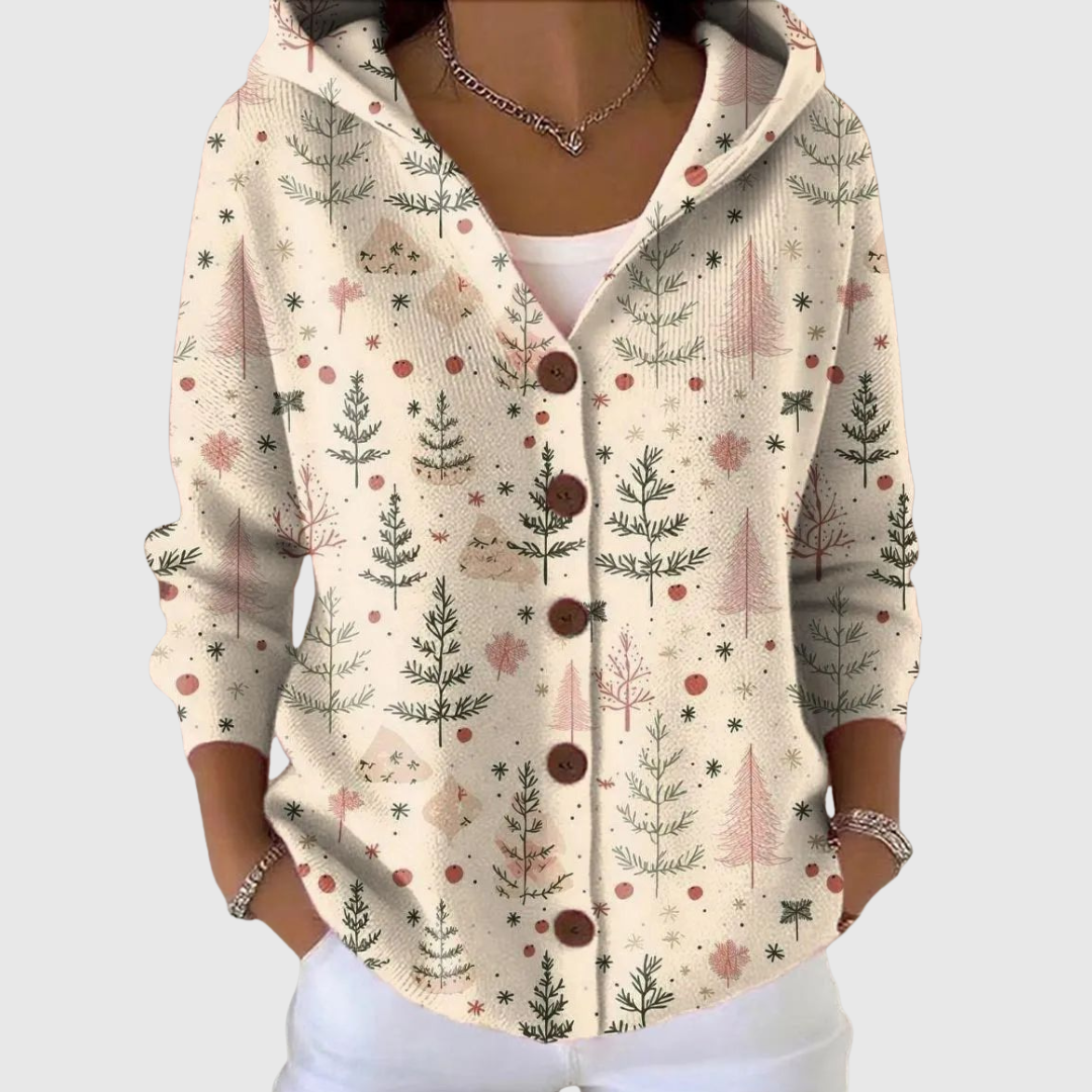 Finola hooded knit cardigan for women | Ellie Dublin