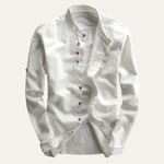 The Fairhill Men’s Japanese Style Stand Collar Shirt