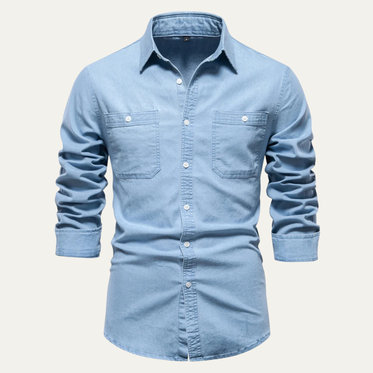 The Crestfall Ridge Men’s Slim Fit Denim Shirt with Double Pockets – view 7