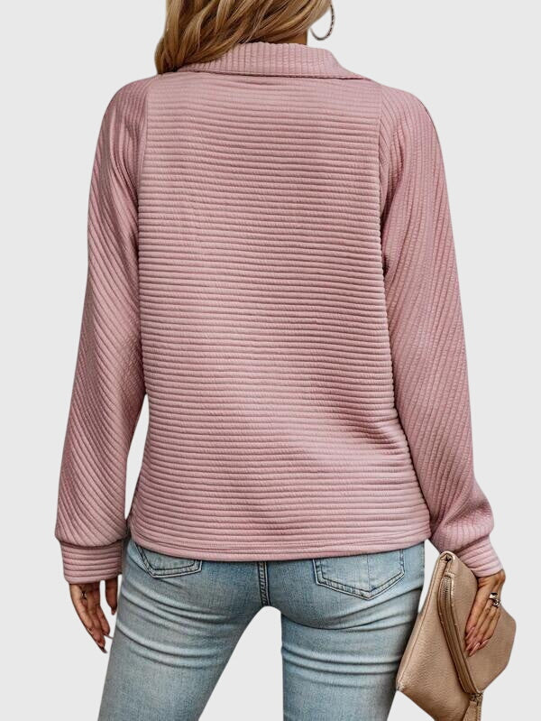 Christine | Stylish Half-Zip Sweater – view 5