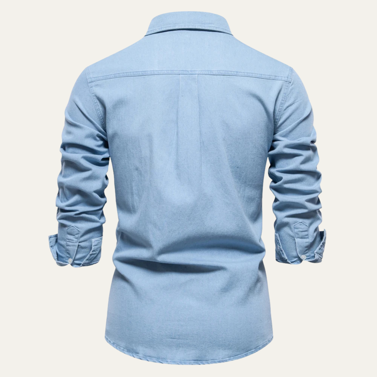 The Crestfall Ridge Men’s Slim Fit Denim Shirt with Double Pockets – view 9
