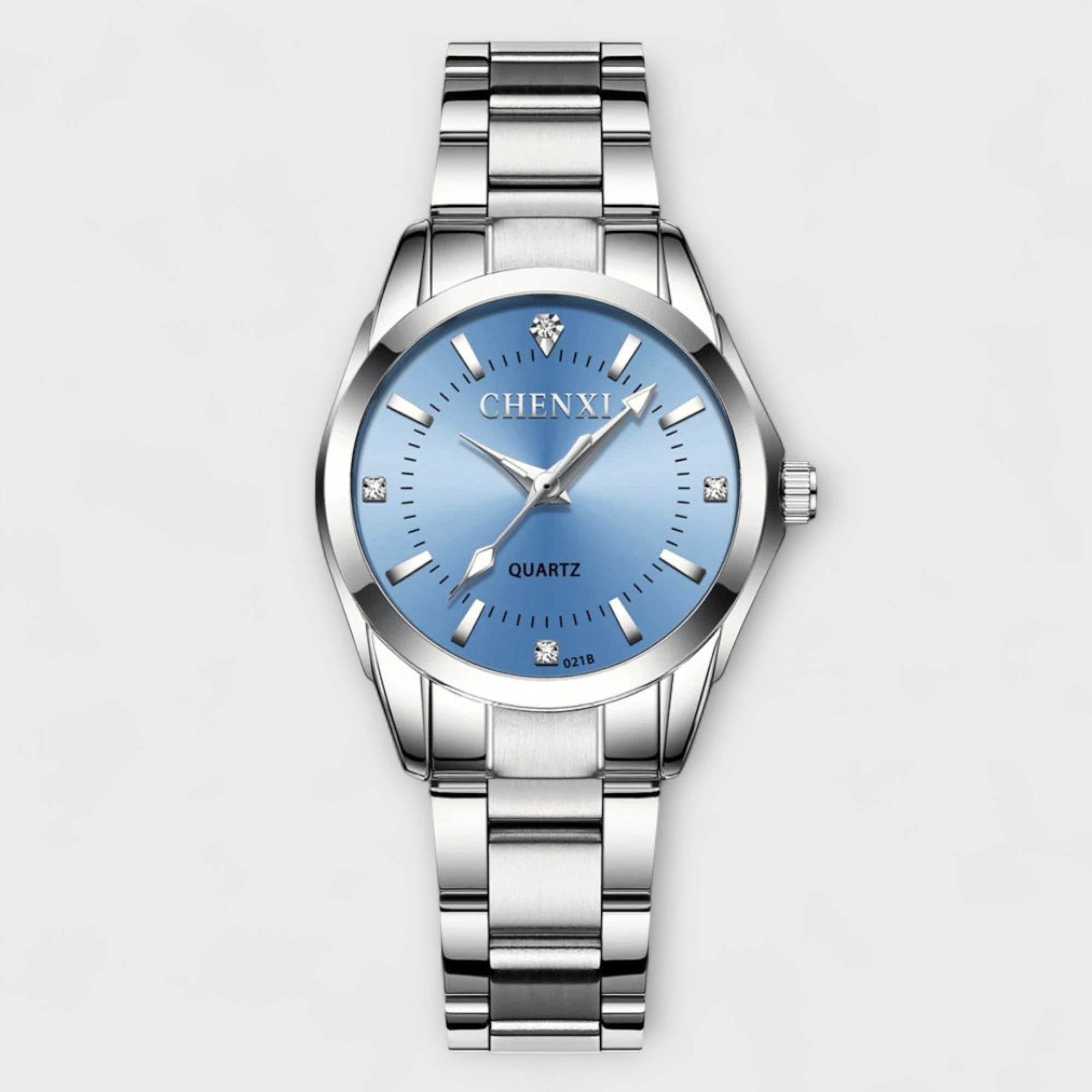 Nika® Silver Watch featuring a Pink Dial – view 6