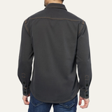 The Glenwood Court Men’s Vintage Dark Grey Denim Shirt – view 3