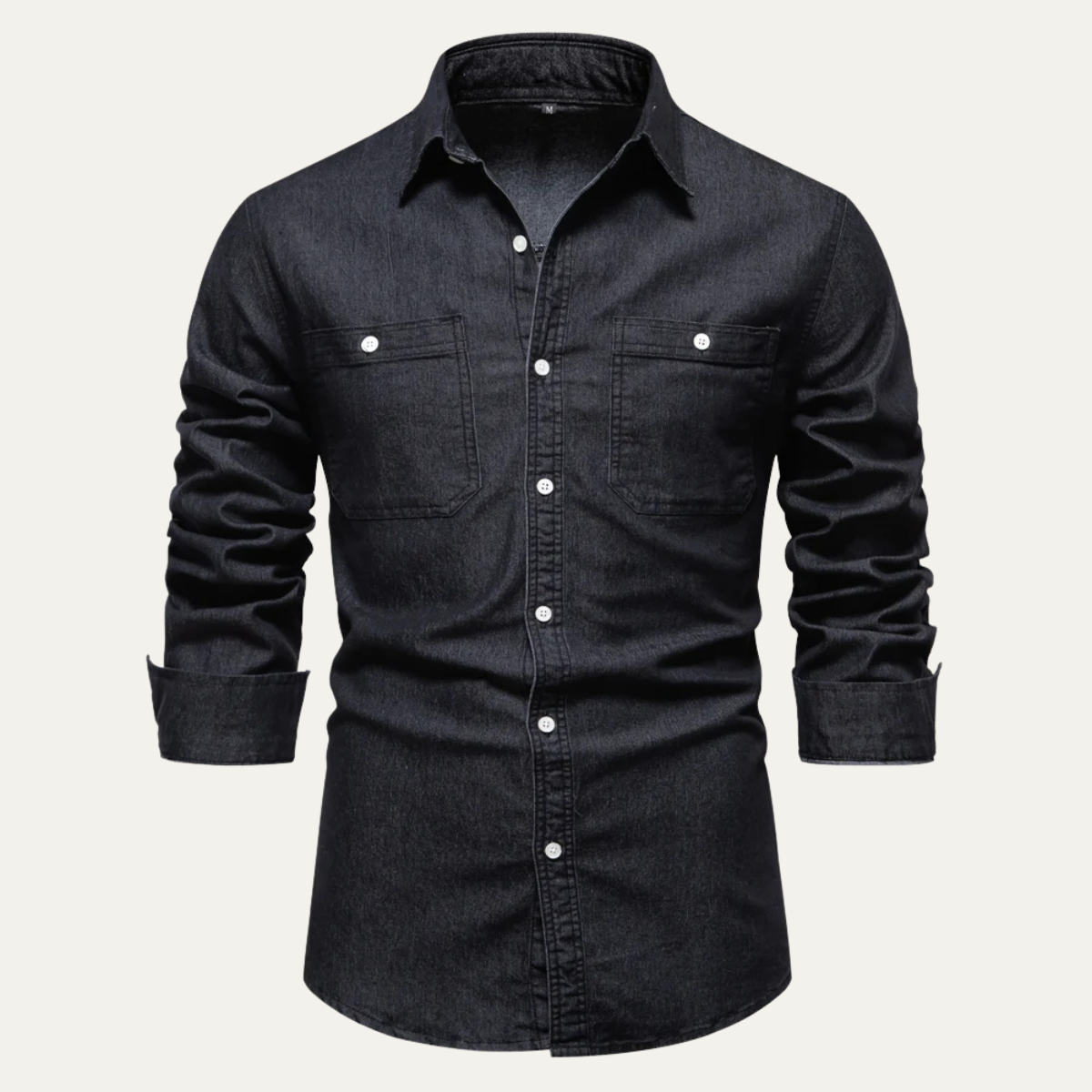 The Crestfall Ridge Men’s Slim Fit Denim Shirt with Double Pockets – view 10