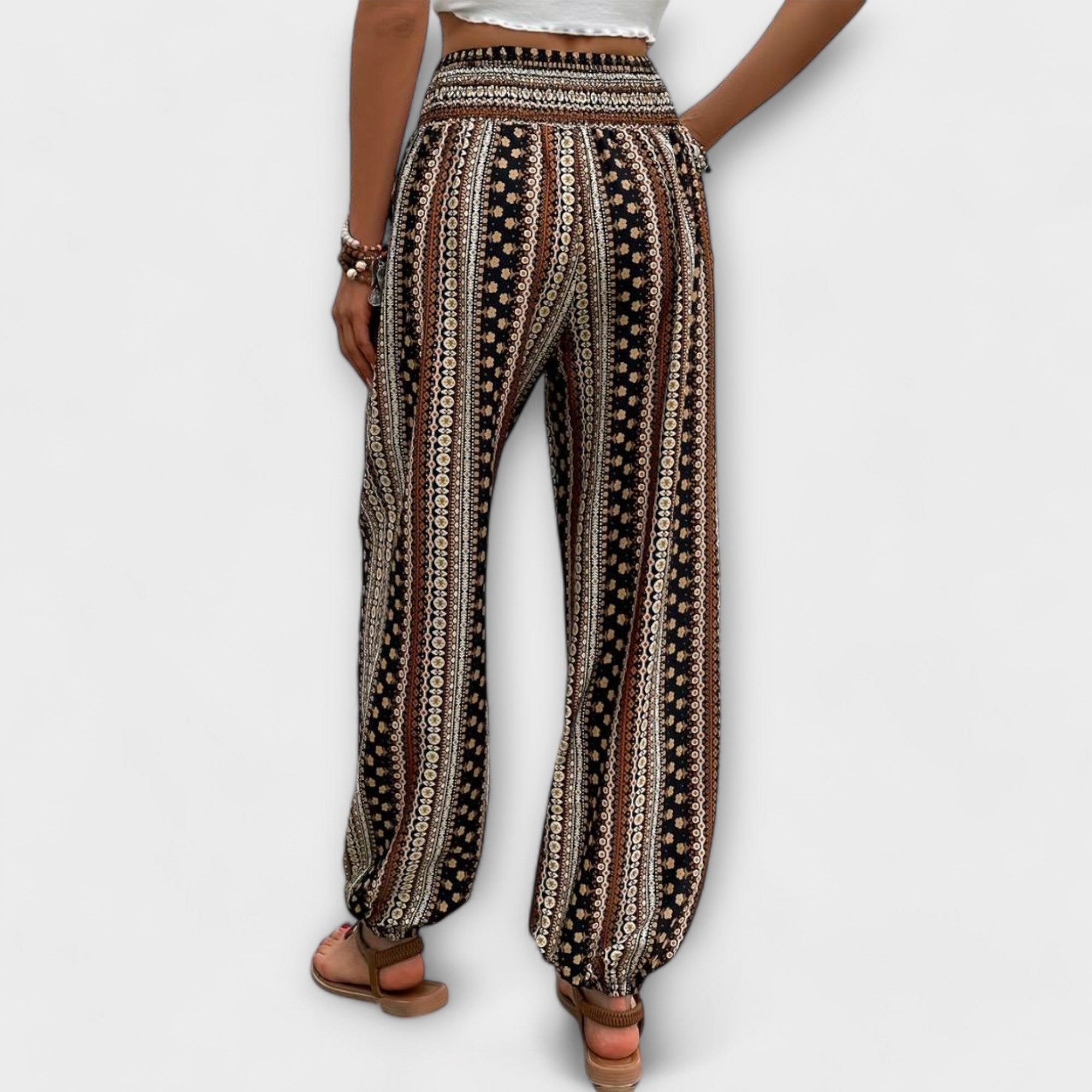 Elise | Ethnic Graphic Trousers – view 2