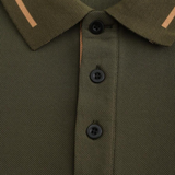 The Meadowcrest Ridge Men’s Polo Shirt with Contrast Trim – Army Green – view 4