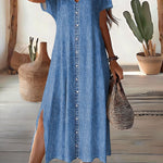 Léontine | Retro Denim Dress – view 2