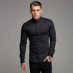 The Biarritz Men’s Smart Casual Button Up Slim Fit Dress Shirt – view 8