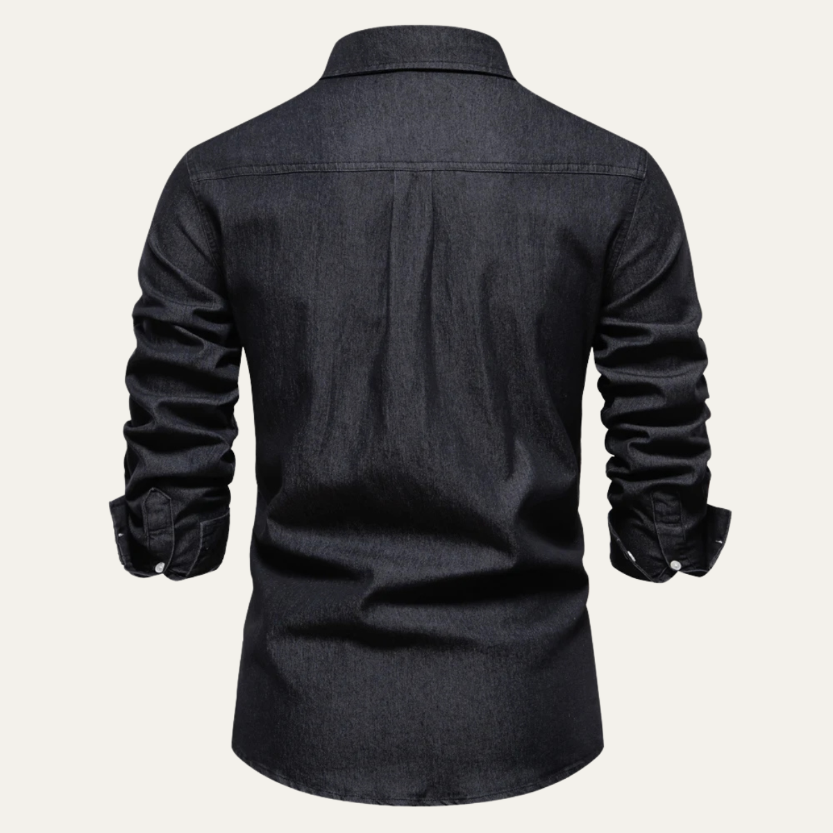 The Crestfall Ridge Men’s Slim Fit Denim Shirt with Double Pockets – view 12