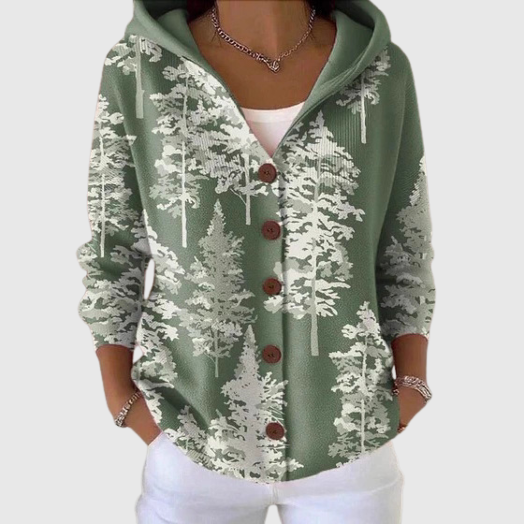 Deirbhile hooded knit cardigan for women | Ellie Dublin