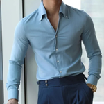 The Oakwood Park Men’s Collar Slim Fit Wrinkle Free Casual Shirt – view 2