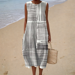 Vivienne - Comfortable Sleeveless Summer Dress – view 2