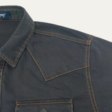 The Glenwood Court Men’s Vintage Dark Grey Denim Shirt – view 5