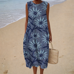 Adelaide - Comfortable Summer Sleeveless Dress – view 2