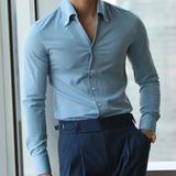 The Oakwood Park Men’s Collar Slim Fit Wrinkle Free Casual Shirt – view 3