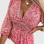 Christine | Floral Puff Sleeve Dress – view 6