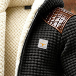 Textured Jacket with Embossed Details in Tin – view 2