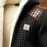 Textured Jacket with Embossed Details in Tin – view 2