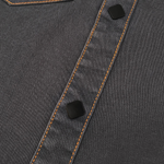 The Glenwood Court Men’s Vintage Dark Grey Denim Shirt – view 6