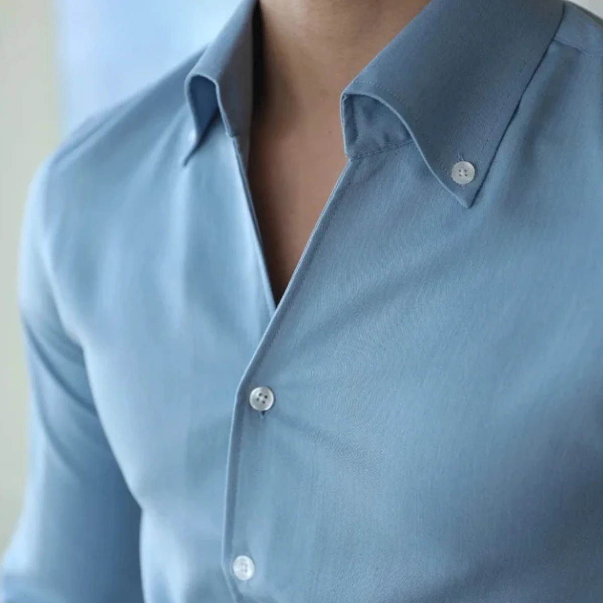 The Oakwood Park Men’s Collar Slim Fit Wrinkle Free Casual Shirt – view 4