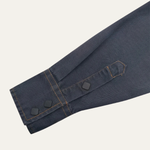 The Glenwood Court Men’s Vintage Dark Grey Denim Shirt – view 8
