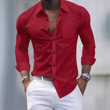The Ashmont Men’s Slim Fit Gingham Long Sleeve Button Down Shirt – view 5
