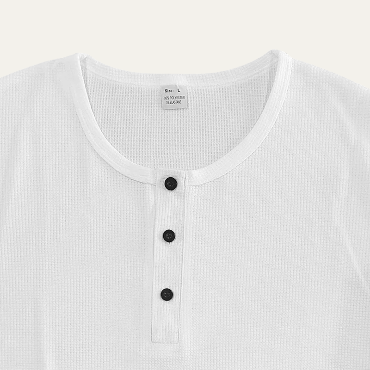 The Pinecrest Creek Men’s Casual Waffle Henley Thermal Shirt – view 3