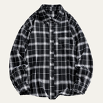 The Glenhurst Men’s Loose Fit Casual Retro Plaid Shirt